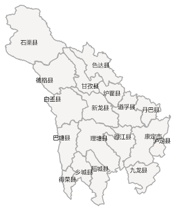 甘孜地理位置图图片